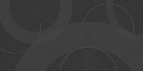 Black abstract background with black circle rings in faded distressed vintage grunge texture design. old geometric pattern paper in modern art design . Simple and elegant abstract design.