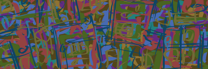 Abstract image for printing. Picture for modern interiors. The picture is painted by hand on a tablet. © neurostructure