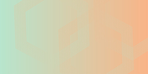 Gradient pink red patterned desktop wallpaper. Abstract vector illustration of modern lines background. Hexagon lines on yellow background. presentation design for corporate business and institution .