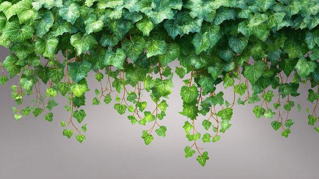 Green ivy hanging gracefully, adding a touch of nature's beauty to any setting