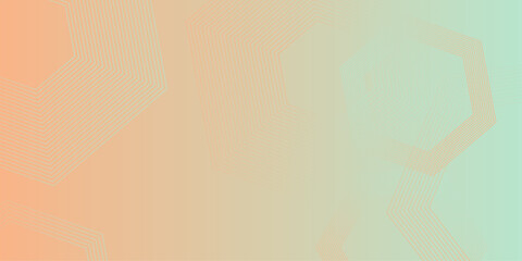 Gradient pink red patterned desktop wallpaper. Abstract vector illustration of modern lines background. Hexagon lines on yellow background. presentation design for corporate business and institution .