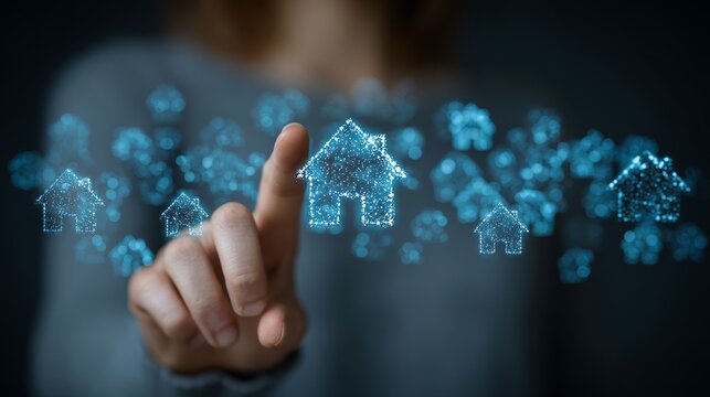 Businessman's hand pushing a virtual screen button on a touch screen interface - Powered by Adobe