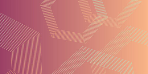 Abstract geometric background neutral hexagon dark red lines. Creative geometric with a variety of geometric pattern background for your design .