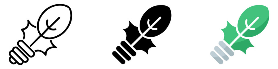 multipurpose bulb icon style set