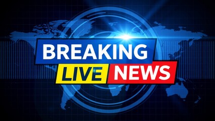 Breaking Live News Broadcast Graphic