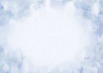 水彩画のマーブル 大理石 Soft Neutral Snow blue  Watercolor paper Marble Texture Background