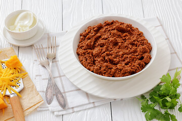 slow cooked spicy beef ragu, cincinnati chili