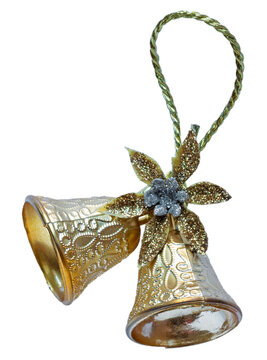 Brightt gold bells for decoratioin