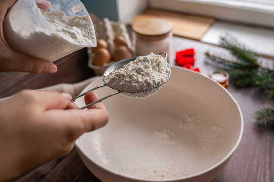 the process of making ginger Christmas cookies - Powered by Adobe