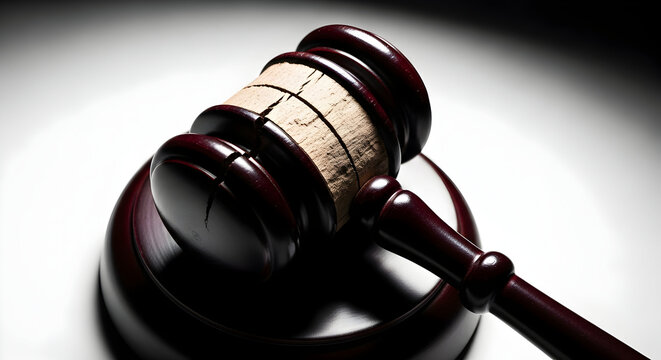 A gavel rests in anticipation, symbolizing law, order, and justice, waiting to bring resolution to complex legal proceedings and court cases now.