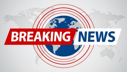 Breaking News Globe World Map