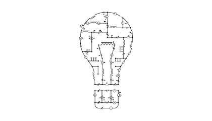 Light bulb circuit diagram schematic innovation technology idea