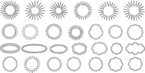 Radiant Frames Collection of Decorative Line Borders for Creative Designs