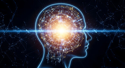 Artificial Intelligence Brain Neural Network Data Connection Thought Process Innovation