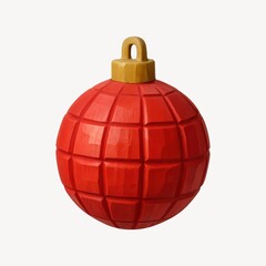 Obraz premium Red festive ornament illustration
