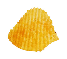 Single ridged potato chip