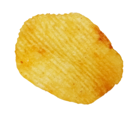 Single ridged potato chip