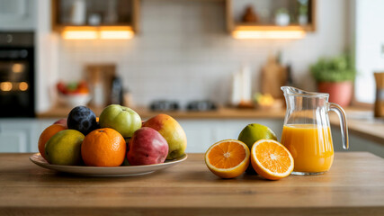 Fresh Fruits and Juice