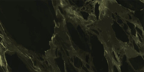 Dark abstract texture with deep green and golden yellow veins creating a dramatic, luxurious, and natural stone-like background pattern for sophisticated designs