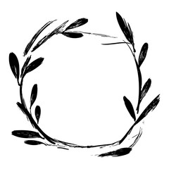 Floral Frame Hand Drawn Scribble