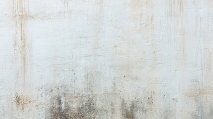 Fototapeta premium Abstract Background of a Rough Textured White Wall with Subtle Stains, Ideal for Minimalist Designs and Creative Projects in Various Contexts