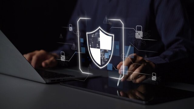 Cyber security protection and cyber security strategies against cyber threats, system hacks, digital breaches, network attacks, and safeguarding data with strong cyber security infrastructure. Muxer