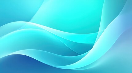 Fototapeta premium Soft Blue Waves with Gentle Flowing Lines and Elegant Curves Creating a Tranquil Background for Design and Creative Projects