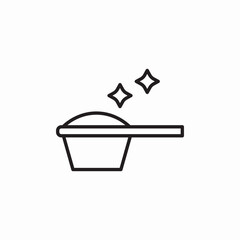 detergent scoop icon sign vector