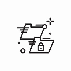 folder send icon sign vector