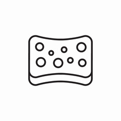 sponge clean icon sign vector
