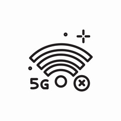 wifi 5g icon sign vector