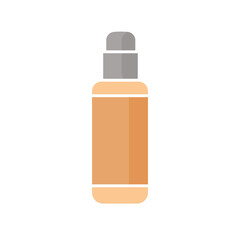 Cosmetic bottle vector illustration, cosmetic product icon, skincare container vector image, isolated on white background