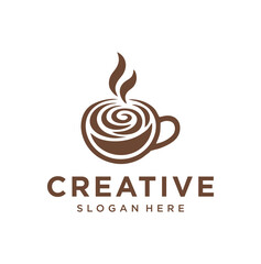 coffee cup vector logo