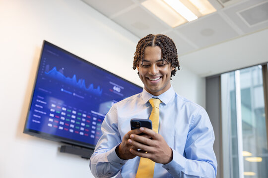 Businessman using artificial intelligence for business productivity