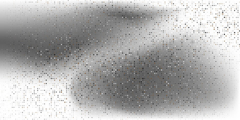 Black-white gradient halftone dots background. Pop art in vector illustration for your creative design