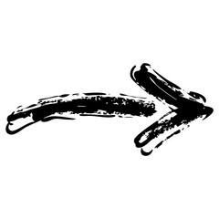 Right Arrow Hand Drawn Scribble