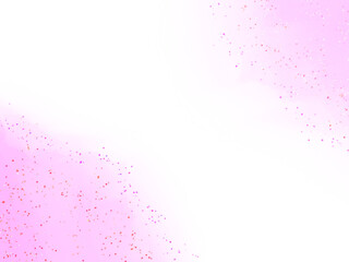 Soft pink watercolor splatter background with white space
