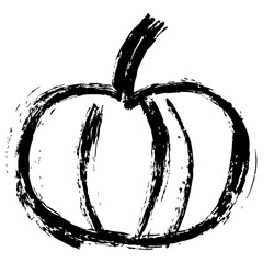 Pumpkin Vegetable Harvest Hand Drawn Scribble
