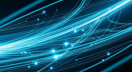 Abstract illustration of data streams and digital information technology