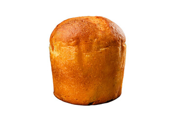 Panettone small sweet pastries Christmas traditional dessert Easter cake tasty snack fresh delicious gourmet food background on the table rustic top view copy space