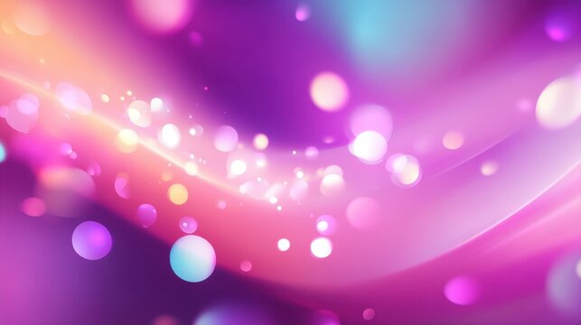 Colorful abstract background with smooth gradient, sparkling lights, and vibrant bokeh effects for artistic and creative projects
