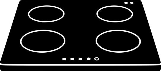 Induction Cooktop or Electric Stove Icon