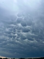 unusual clouds in the sky