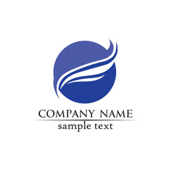 Waves beach logo and symbols template icons app