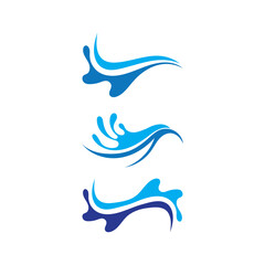 Waves beach logo and symbols template icons app