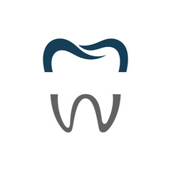 Naklejka premium Abstract Dental Logo Design Vector Template