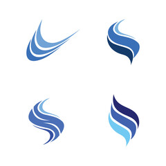 Waves beach logo and symbols template icons app