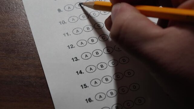 answering questions of a multiple choice questionnaire