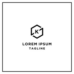 sk or ks hexagon logo