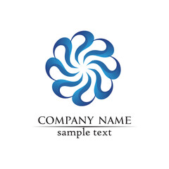 Waves beach logo and symbols template icons app